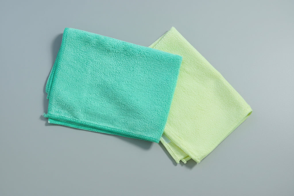 BAYETAS DE MICROFIBRA COLOR VERDE/AMARILLO