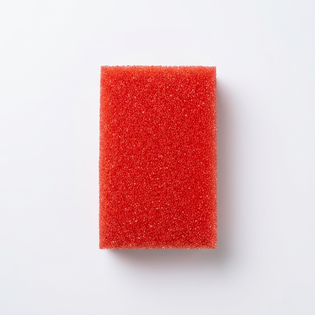 Cara scrubber rojo esponja bimaterial no abrasiva limpieza post-obra mayorista
