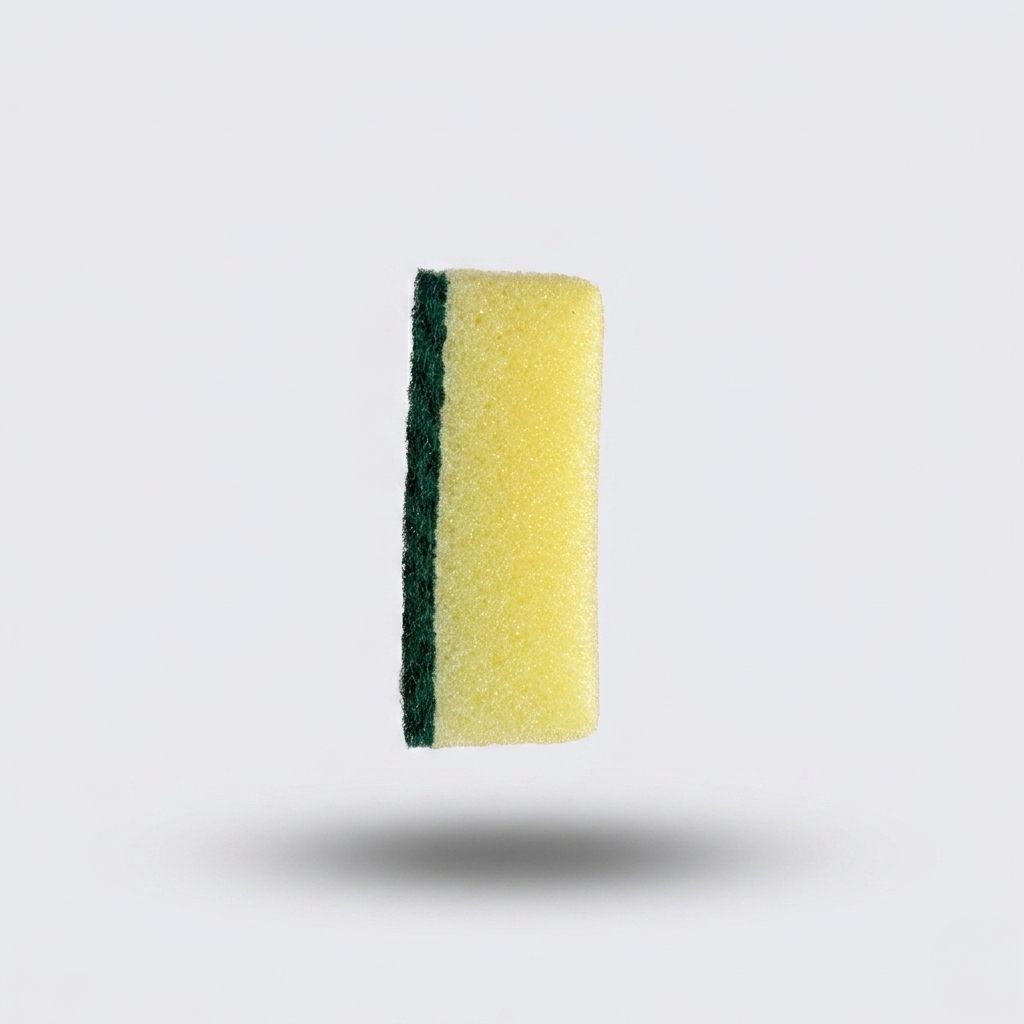 Esponja profesional doble cara fibra verde cocina fregadero - Export Belmar
