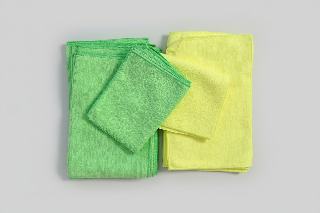 BAYETAS DE MICROFIBRA COLORES VERDE/AMARILLO