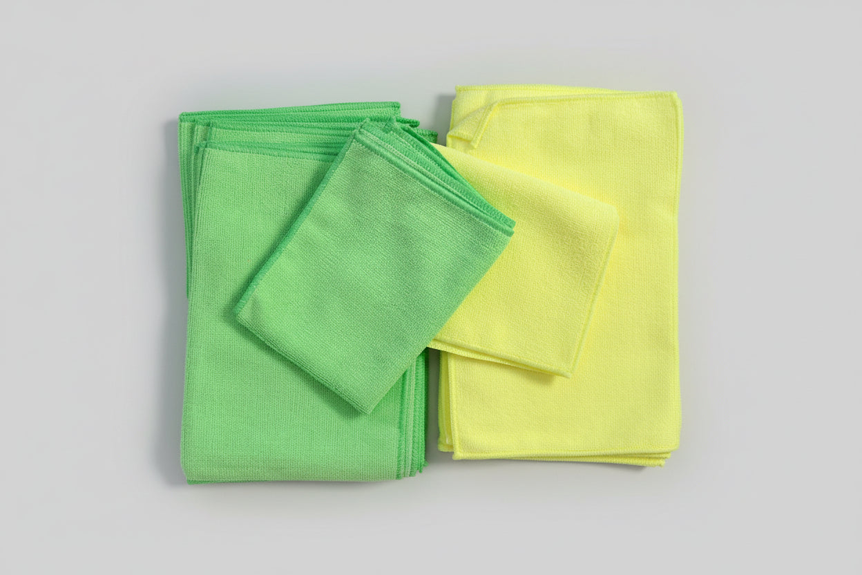 BAYETAS DE MICROFIBRA COLORES VERDE/AMARILLO