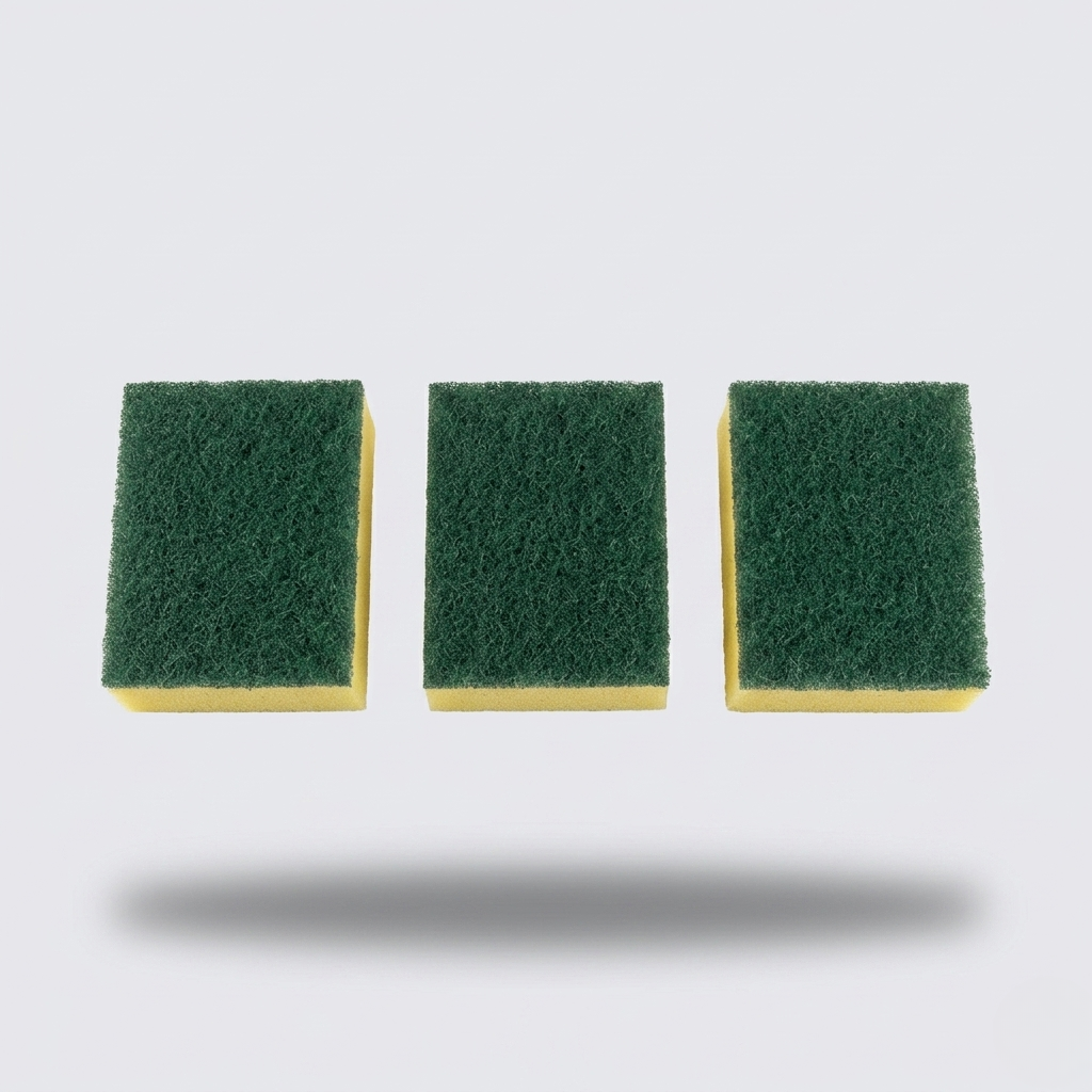 Pack 3 unidades esponja doble uso profesional cocina y baño - Export Belmar