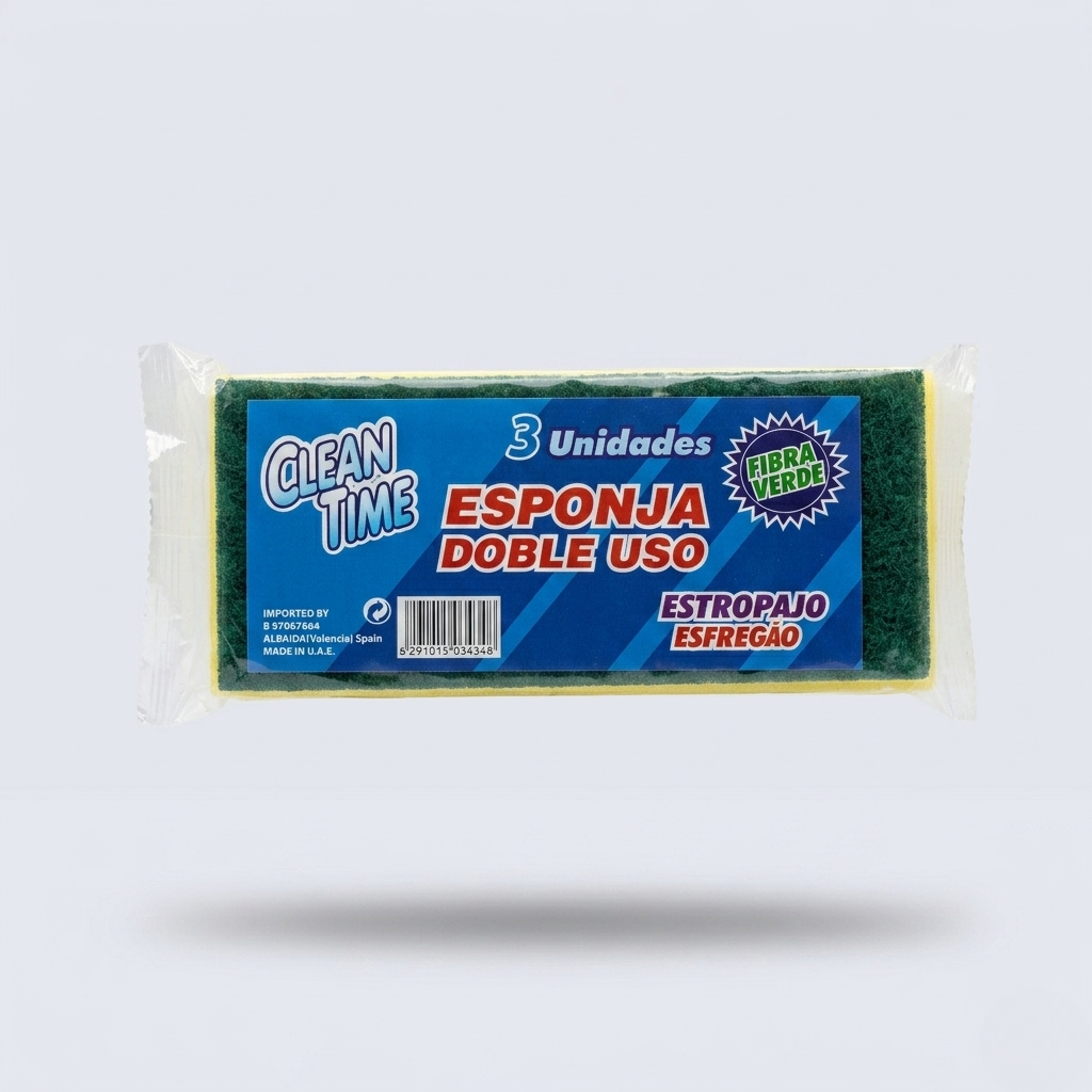 Pack esponjas doble uso packs 3 unidades venta al por mayor