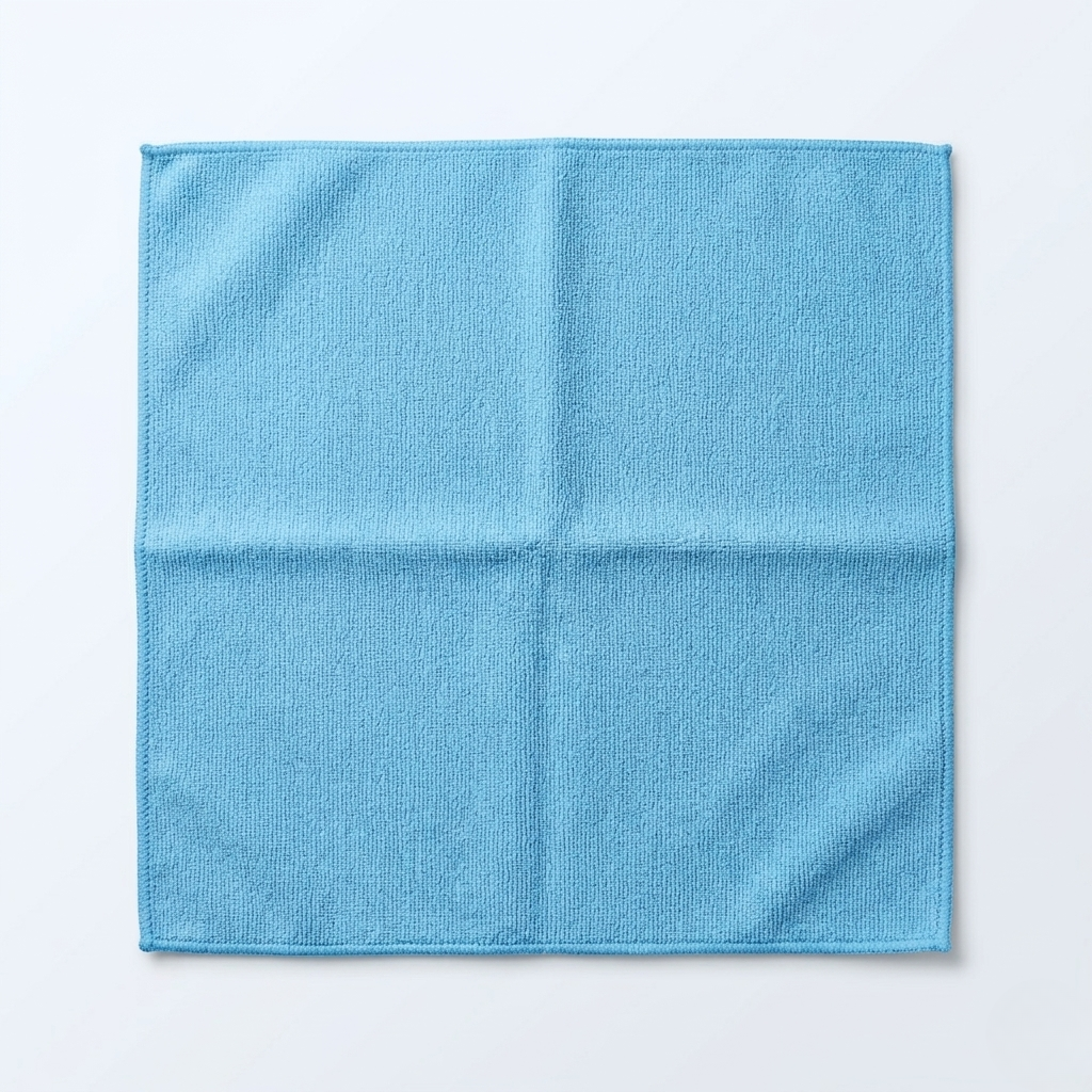 Detalle textura bayeta microfibra azul premium 270g/m² mayorista