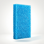 Esponja industrial post-obra azul poliuretano no abrasiva 250x115x30mm - Export Belmar